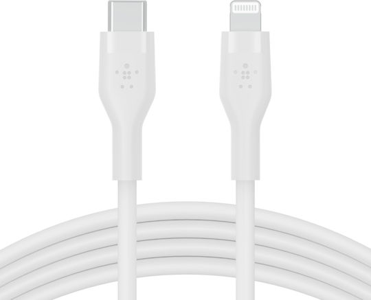 Belkin Flex USB-C to Lightning Cable 15W White 1m (CAA009bt1MWH)