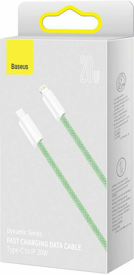 Baseus Dynamic Braided USB-C to Lightning Cable 20W Green 1m (CALD000006)