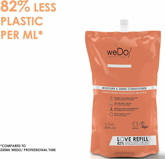Wedo Moisture & Shine Conditioner Ενυδάτωσης για Όλους τους Τύπους Μαλλιών 1000ml