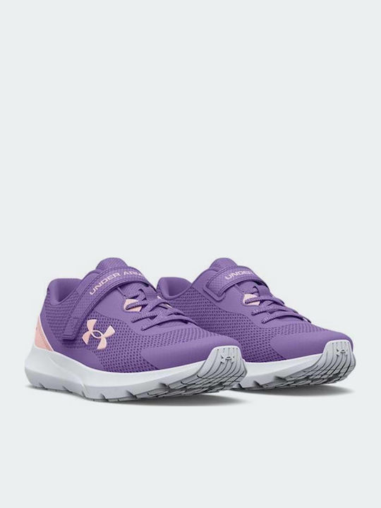 GPS Surge Kids Sports Shoes Running with Hoop & Loop Closure Purple