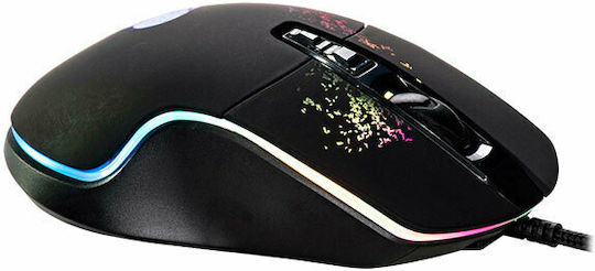 Shine Inline BFX-195 RGB Gaming Ποντίκι 7200 DPI Μαύρο