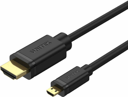 Unitek HDMI 2.0 Premium High Speed 4K 60Hz HDR Cable HDMI male - HDMI male 2m Μαύρο