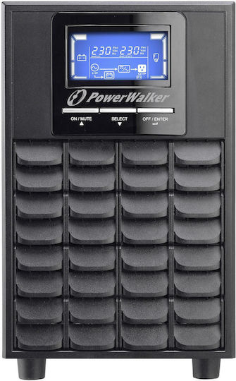 Powerwalker VFI 2000C LCD UPS On-Line 2000VA 1600W με 4 IEC Πρίζες