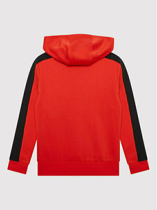 Adidas Fleece Kinder Sweatshirt mit Kapuze und Taschen Mehrfarbig