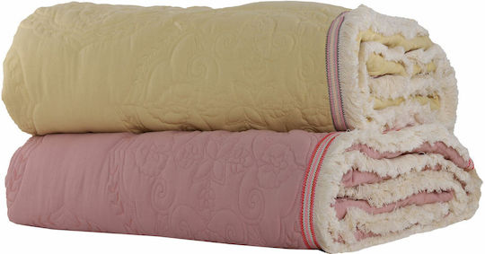 Nef-Nef Homeware Lola Κουβερλί Μονό Microfiber Yellow 160x220cm