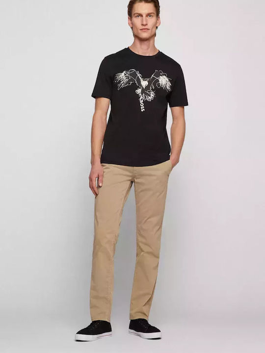 Schino-slim D Trousers Chino Elastic in Slim Fit Beige