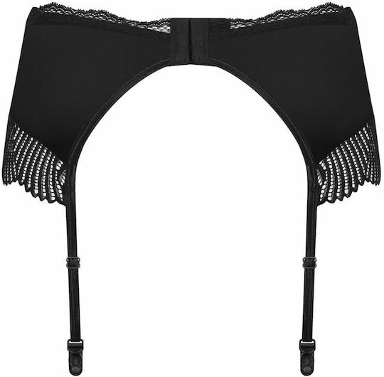 Obsessive Klarita Ζαρτιέρες με Δαντέλα Plus Size Black
