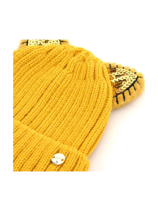 Original Marines Kids Beanie Knitted Yellow