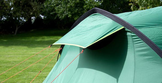 Coleman Chimney Rock 3 Plus Winter Camping Tent Tunnel Green with Double Cloth for 3 People 400x200x155cm