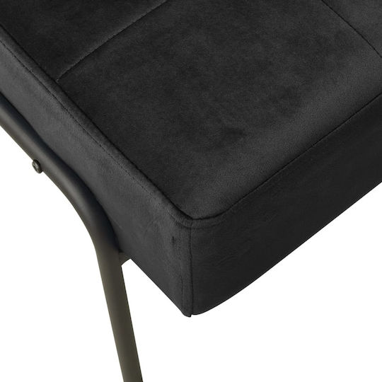 Sessel Samt Black 65x79x87cm