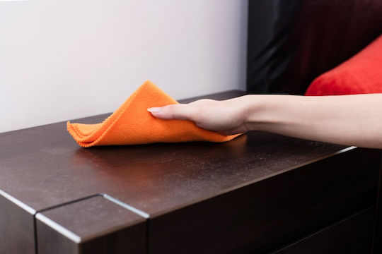 Vileda Rubber Staub Cleaning Cloths with Microfibers General Use Orange 40x30cm