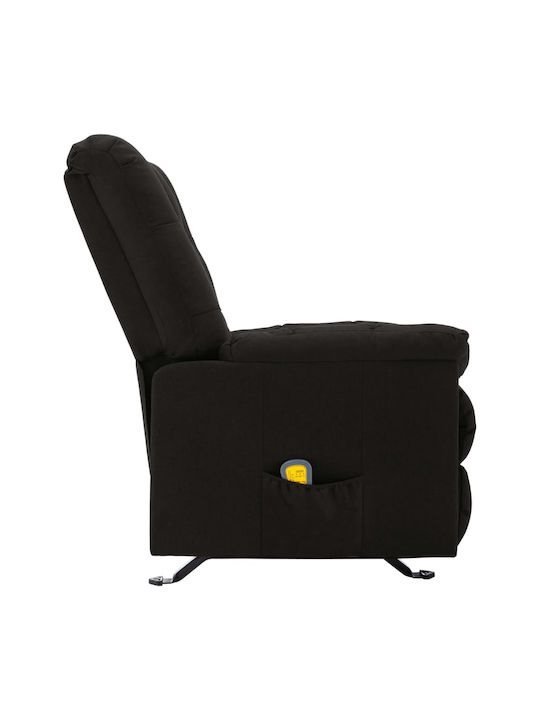 Πολυθρόνα Relax Massage με Υποπόδιο Μαύρο 71.5x96.5x100.5cm