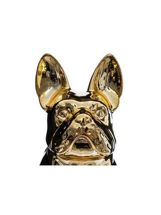 Atmosphera Decorative Dog made of Crystal in Gold 12x18x22.5cm 1pcs