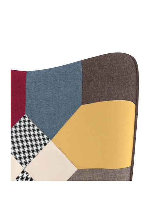 Bergère cu Puf Multicolor 61x70x96.5cm