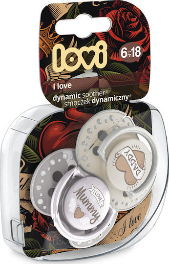 Lovi Baby I Love Ορθοδοντικές Πιπίλες Σιλικόνης για 6-18 μηνών 2τμχ