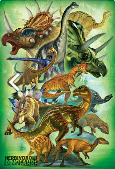 Παιδικό Puzzle Herbivorous Dinosaurs για 5+ Ετών 100pcs Eurographics