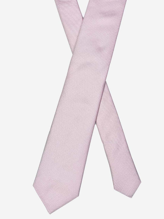 Boss Ανδρική Γραβάτα Μεταξωτή Μονόχρωμη Light Pink
