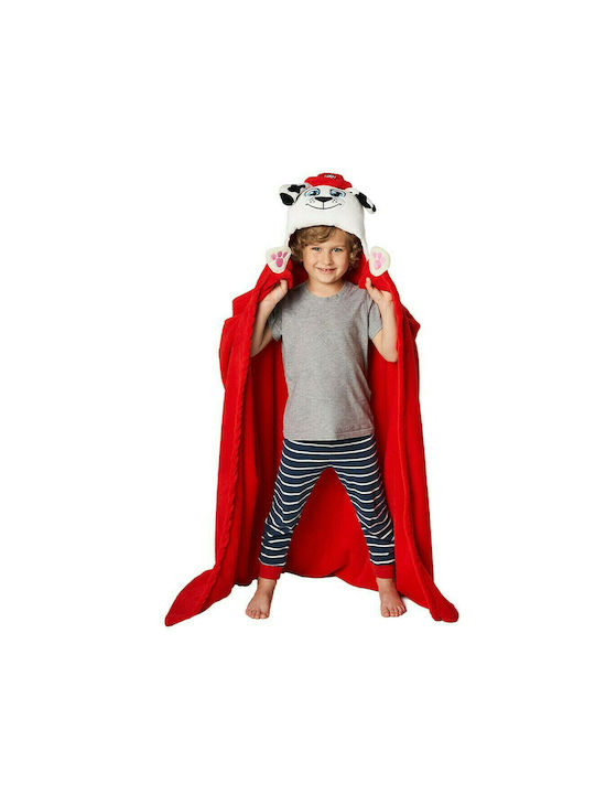 Nickelodeon Κουβέρτα Fleece Paw Patrol 1 Κόκκινη 110x140εκ.
