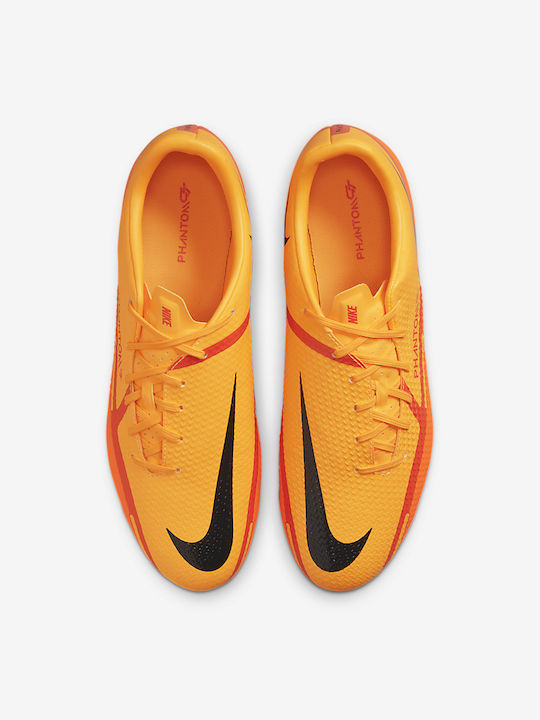 Nike Phantom GT2 Academy Low Football Shoes MG with Cleats Laser Orange / Total Orange / Bright Crimson / Black