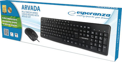 Esperanza EK137 Keyboard & Mouse Set English US