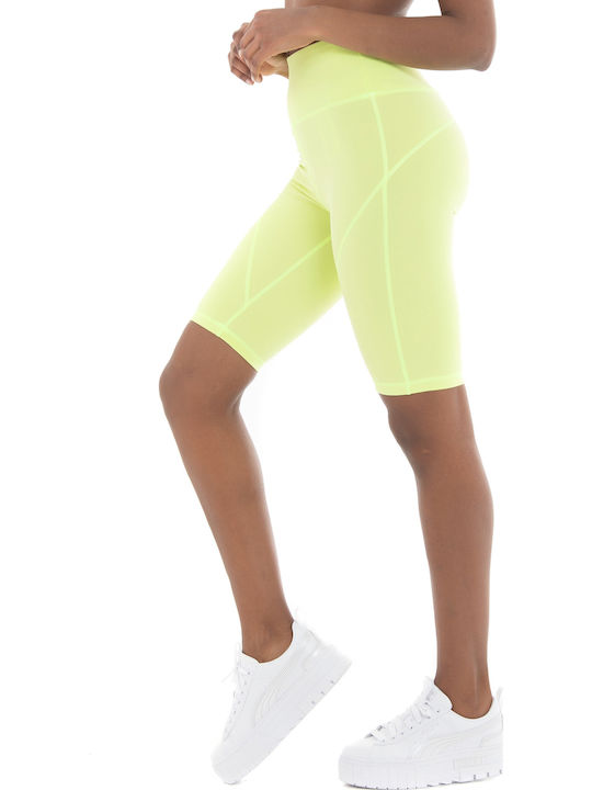 Training Damen Fahrrad Leggings Hohe Taille Sharp Grünes