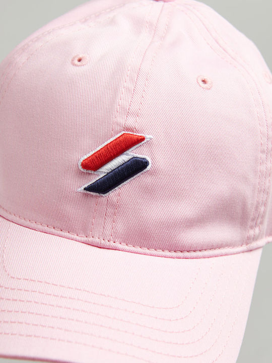 Superdry Code Essential Baseball Cap Ανδρικό Jockey Ροζ Y9010067A-5YA