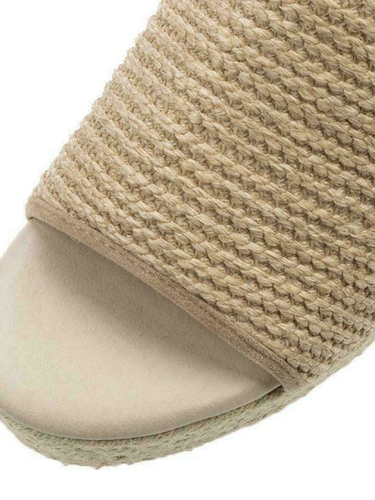 Damenplattformen Taupe