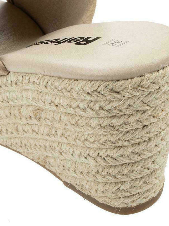 Damenplattformen Taupe