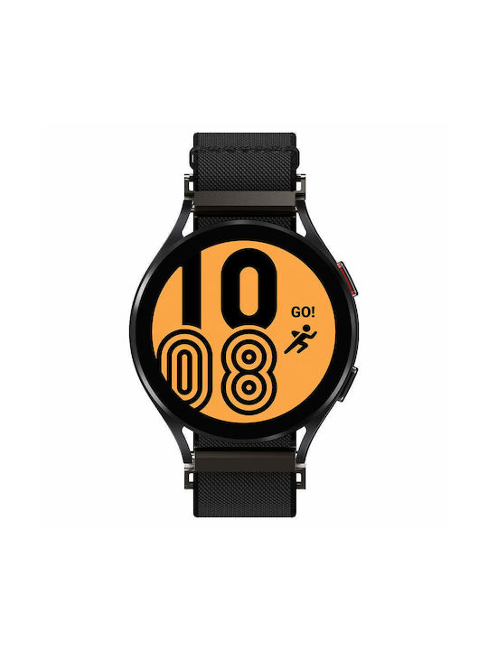 Spigen Lite Fit Λουράκι Υφασμάτινο Μαύρο (Galaxy Watch4/5/6/7/FE/4 Classic/6 Classic/5 Pro)