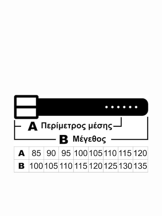 Ανδρική Ζώνη Δερμάτινη Διπλής Όψης Μαύρη / Καφέ
