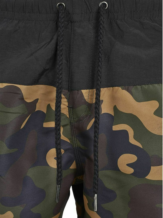 Men's Swimwear Shorts Black / Wood Camo