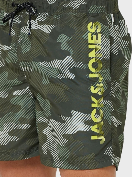 Crete Men's Swimwear Shorts Forest Night Camo