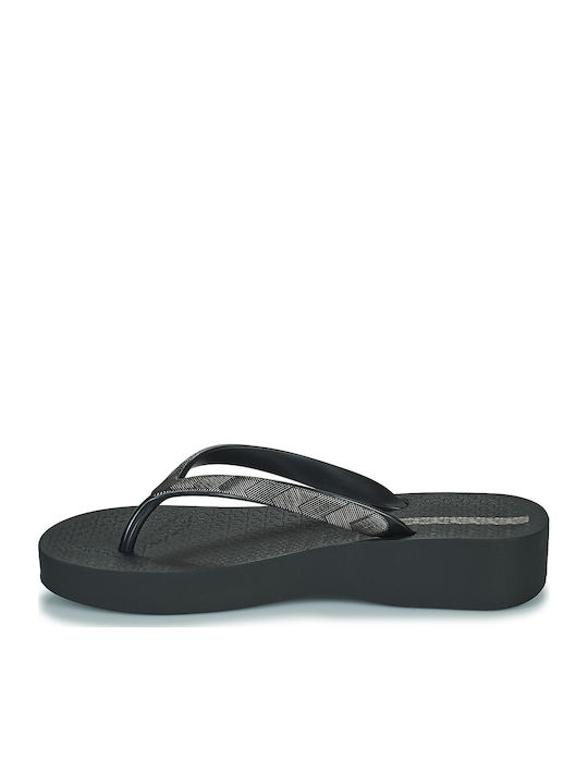 Mesh VII Women's Platform Flip Flops Black