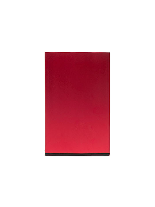 Samsonite Alu Fit Slg Ανδρικό Πορτοφόλι Καρτών με Μηχανισμό Slide Κόκκινο