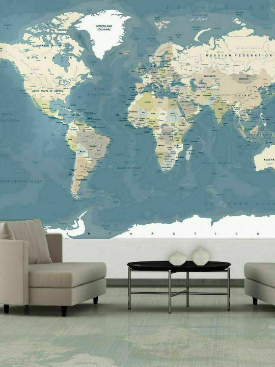 Self-adhesive Wall Mural Vintage World Map 147x105cm