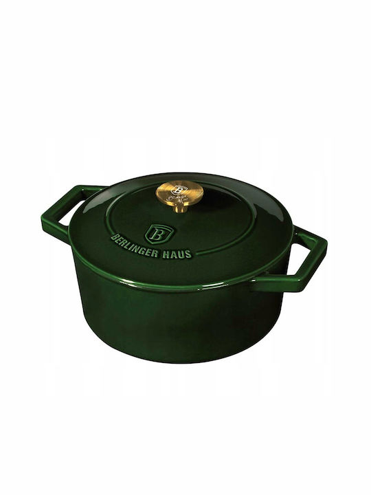 Berlinger Haus Emerald Collection Deep Pot made of Cast Iron 4.35lt / 24cm