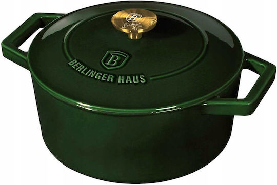 Berlinger Haus Emerald Collection Deep Pot made of Cast Iron 4.35lt / 24cm