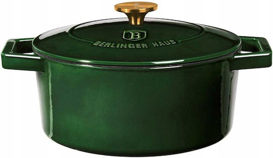 Berlinger Haus Emerald Collection Deep Pot made of Cast Iron 4.35lt / 24cm