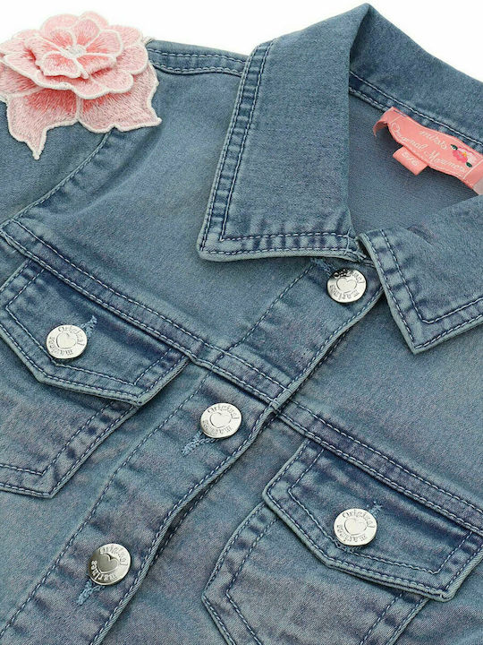 Kids' Denim Jacket Short Blue