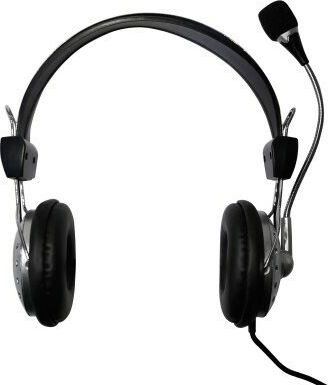 Techly Über Ohr Multimedia-Headsets mit Mikrofon und Verbindung 3,5 mm Klinke in Schwarz Farbe ICC-SH-517TY