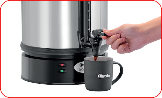 Bartscher Regina Plus 40T Ceainic și filtru de cafea profesional cu capacitatea de 6.8lt 1.2kW 22x22x41.5cm