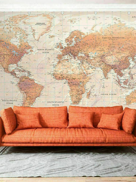 Autocolantă Fototapet de Perete 245x175cm Orange World Portocaliu