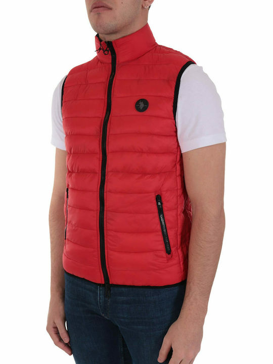 Assn Sleeveless Jacket Puffer Navy / Red