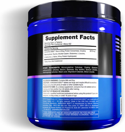 Gaspari Nutrition Aminomax 325 Ταμπλέτες Unflavoured