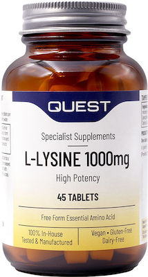 Quest L-Lysine High Potency 1000mg 45 tabs