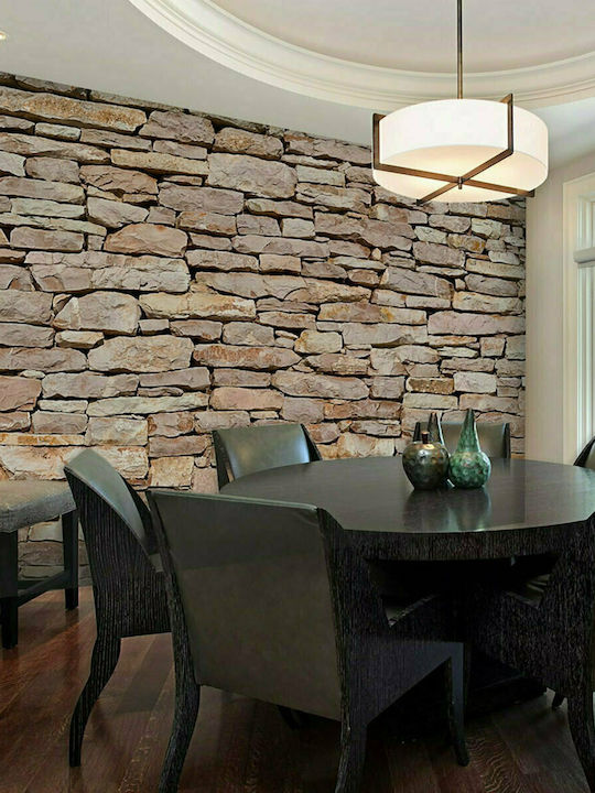 Fototapet de Perete 250x193cm Natural Stone Wall Tesatura Bej