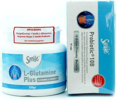 AM Health Smile L-Glutamine Plus & Smile Пробиотик 10B 3x10 капсули