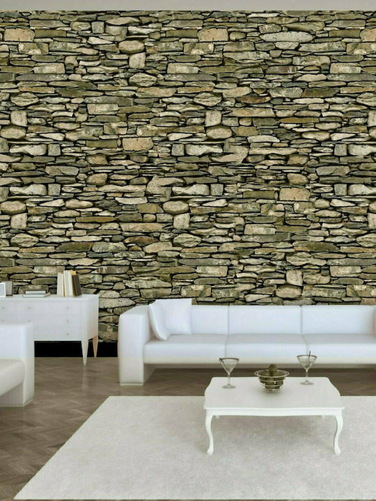 Fototapet de Perete 300x210cm Stone Wall Tesatura Bej