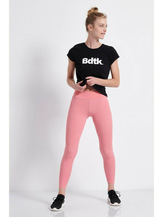 Flash Women's Long Training Legging High Waisted Pink