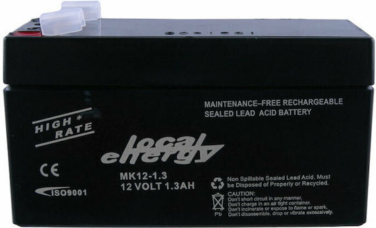 Yes Power MK12-1.3 Μπαταρία UPS με Χωρητικότητα 1.3Ah και Τάση 12V